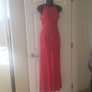 Red prom dress with sequins 3-4